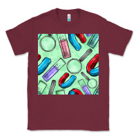 Burgundy sciences seamless pattern Classic Tee - BundleAndBundleShop