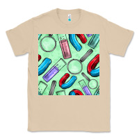 Mushroom sciences seamless pattern Classic Tee - BundleAndBundleShop