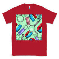 Red sciences seamless pattern Classic Tee - BundleAndBundleShop