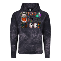 Cloud Black too cute to spook Vintage Hoodie - CowhideDigitalArt