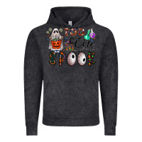 Vintage Black too cute to spook Vintage Hoodie - CowhideDigitalArt