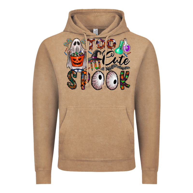 Too Cute To Spook Vintage Hoodie by CowhideDigitalArt | Teevron