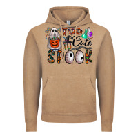 Vintage Coffee too cute to spook Vintage Hoodie - CowhideDigitalArt