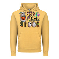 Vintage Mustard too cute to spook Vintage Hoodie - CowhideDigitalArt