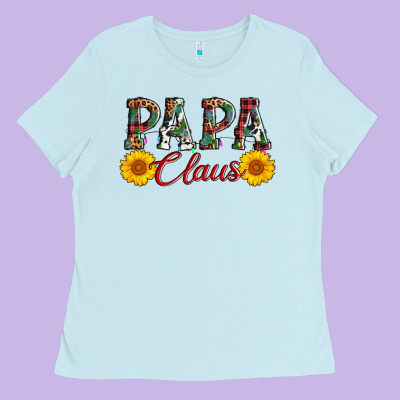 Papa Claus Ladies Tee Designed By Adodesignshop