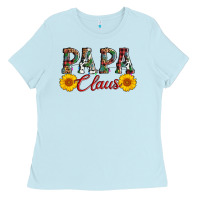 Baby Blue papa claus Ladies Tee - AdoDesignShop