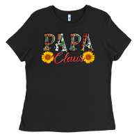Black papa claus Ladies Tee - AdoDesignShop