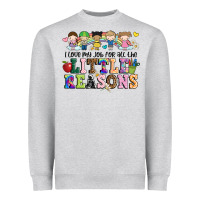 Heather Grey i love my job for all the little reasons Heavyweight Sweatshirt - JahusDesignShop
