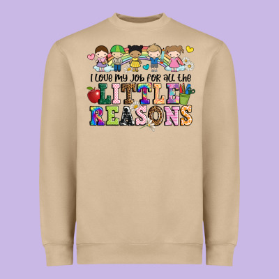 I Love My Job For All The Little Reasons Heavyweight Sweatshirt Designed By Jahusdesignshop