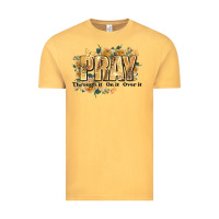 Vintage Mustard pray through it on it and over it Vintage Tee - JahusDesignShop