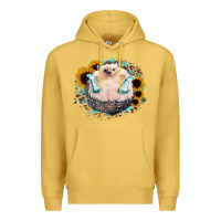 Antique Gold Hedgehog with Sunflower Premium Hoodie - Bettercallsaul