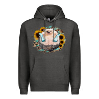 Charcoal Heather Hedgehog with Sunflower Premium Hoodie - Bettercallsaul