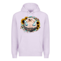 Lilac Hedgehog with Sunflower Premium Hoodie - Bettercallsaul