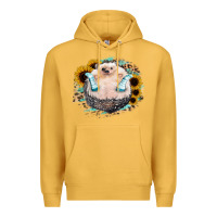 Mustard Hedgehog with Sunflower Premium Hoodie - Bettercallsaul