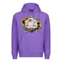 Purple Hedgehog with Sunflower Premium Hoodie - Bettercallsaul