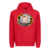 Red Hedgehog with Sunflower Premium Hoodie - Bettercallsaul