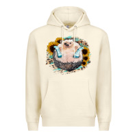 Sandshell Hedgehog with Sunflower Premium Hoodie - Bettercallsaul