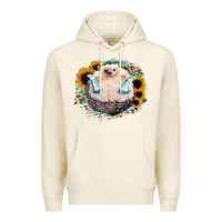 Tofu Hedgehog with Sunflower Premium Hoodie - Bettercallsaul