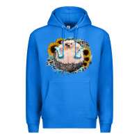 True Royal Hedgehog with Sunflower Premium Hoodie - Bettercallsaul