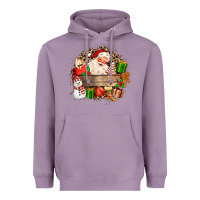 Lavender Santa Heavyweight Hoodie - MaliasSmallBusiness
