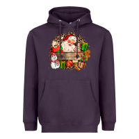 Plum Santa Heavyweight Hoodie - MaliasSmallBusiness