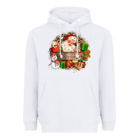 White Santa Heavyweight Hoodie - MaliasSmallBusiness