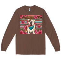 Chestnut british bulldog floral serape tumbler Long Sleeve Tee - Artiststas