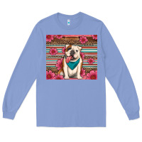 Colony Blue british bulldog floral serape tumbler Long Sleeve Tee - Artiststas