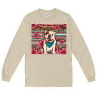 Mushroom british bulldog floral serape tumbler Long Sleeve Tee - Artiststas