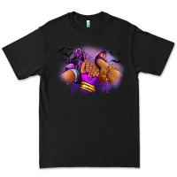 Black Halloween sneaker and heel afro woman Premium Tee - RanaPortraitStore
