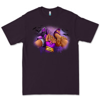 Plum Halloween sneaker and heel afro woman Premium Tee - RanaPortraitStore