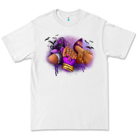 White Halloween sneaker and heel afro woman Premium Tee - RanaPortraitStore