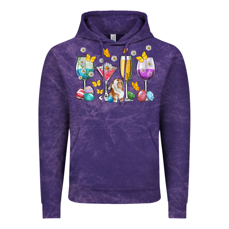 Easter Wine Glasses Easter Day Vintage Hoodie by Neo Western | Teevron
