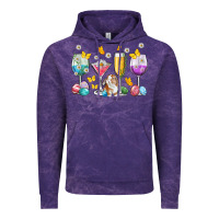 Cloud Purple Easter wine glasses Easter Day Vintage Hoodie - Neo Western