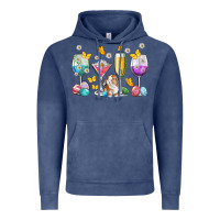 Vintage Denim Easter wine glasses Easter Day Vintage Hoodie - Neo Western