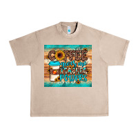 Coffee Gives Me Teacher Powers Urban Heavy Tee | Teevron