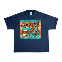 Navy coffee gives me teacher powers Urban Heavy Tee - JahusDesignShop