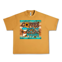 Peanut Butter coffee gives me teacher powers Urban Heavy Tee - JahusDesignShop