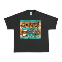 Pigment Black coffee gives me teacher powers Urban Heavy Tee - JahusDesignShop