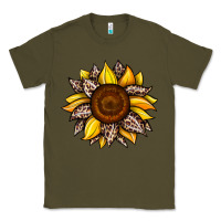 Army Green sunflower leopard Classic Tee - JahusDesignShop