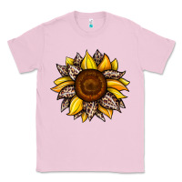 Bubblegum Pink sunflower leopard Classic Tee - JahusDesignShop