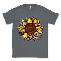Charcoal Heather sunflower leopard Classic Tee - JahusDesignShop