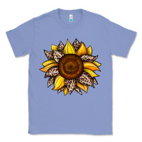 Colony Blue sunflower leopard Classic Tee - JahusDesignShop