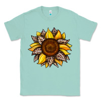 Seafoam sunflower leopard Classic Tee - JahusDesignShop