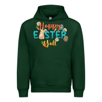 Forest Green Happy Easter y'all Easter Day Urban Hoodie - HowdyJamesFarm