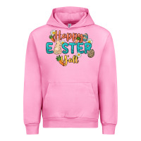 Fuchsia Pink Happy Easter y'all Easter Day Urban Hoodie - HowdyJamesFarm