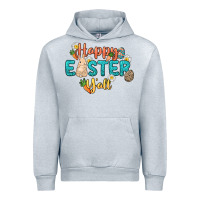Heather Grey Happy Easter y'all Easter Day Urban Hoodie - HowdyJamesFarm