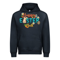 Navy Happy Easter y'all Easter Day Urban Hoodie - HowdyJamesFarm