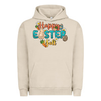 Pigment French Oak Happy Easter y'all Easter Day Urban Hoodie - HowdyJamesFarm