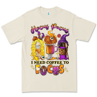 Hocus Pocus I Need Coffee To Focus Premium Tee | Teevron
